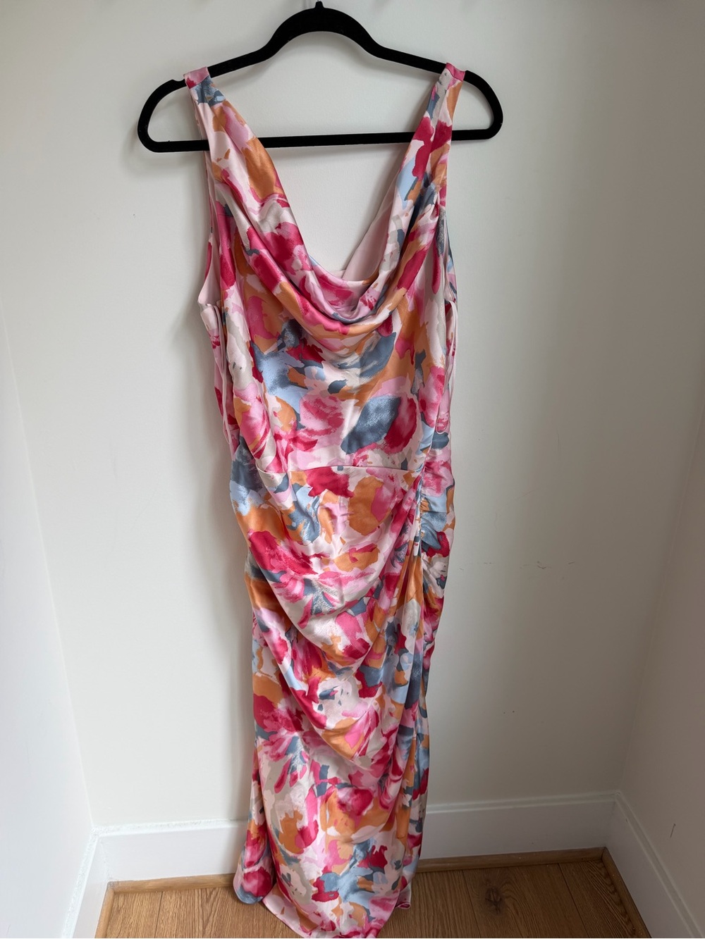 Abercrombie Cowl Neck Draped Maxi Dress Size XL